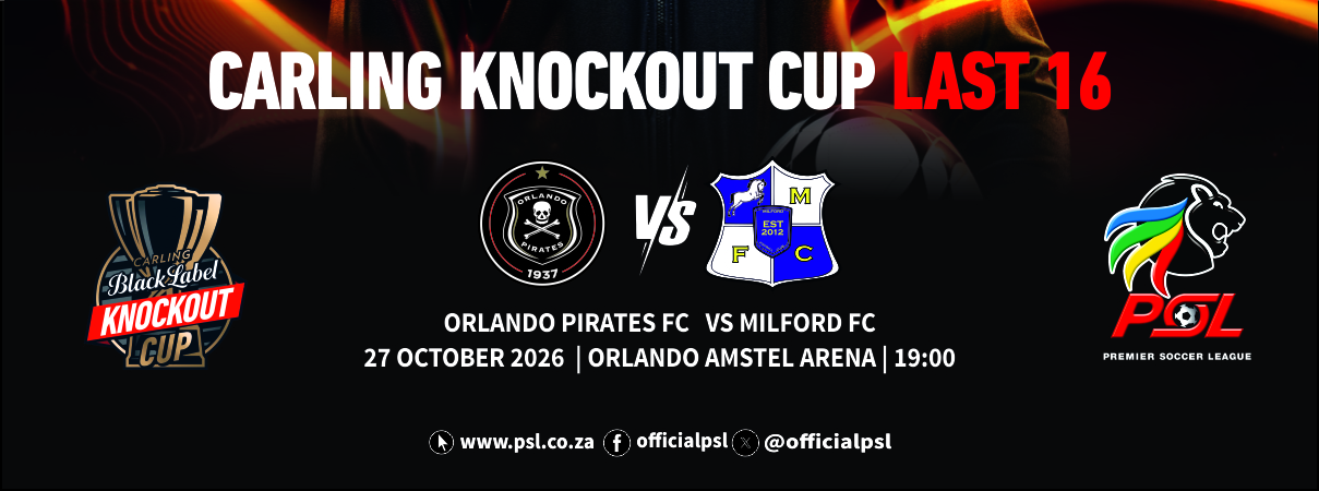 Orlando Pirates vs Milford FC event banner